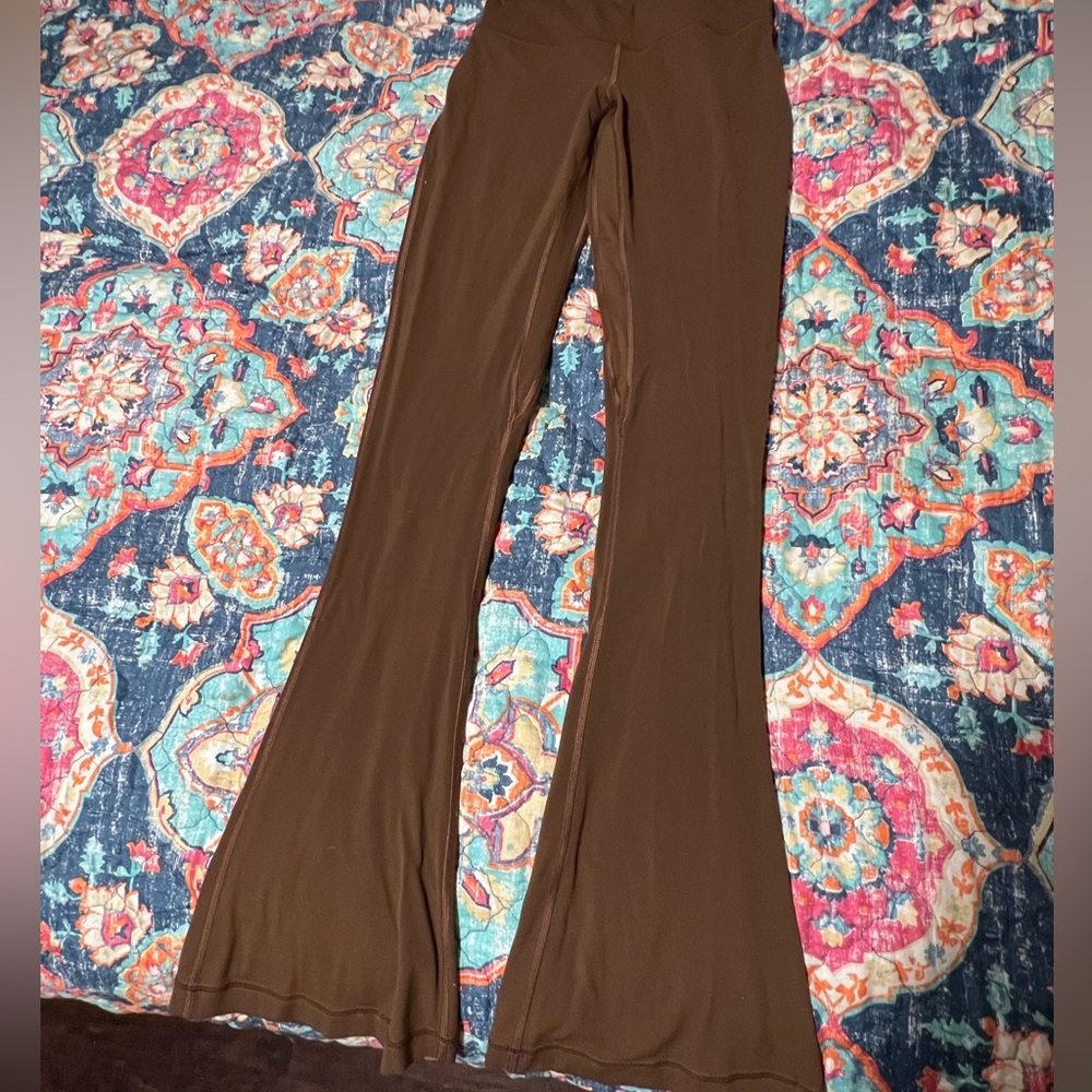 Lululemon High-Waist Brown Flare Pants